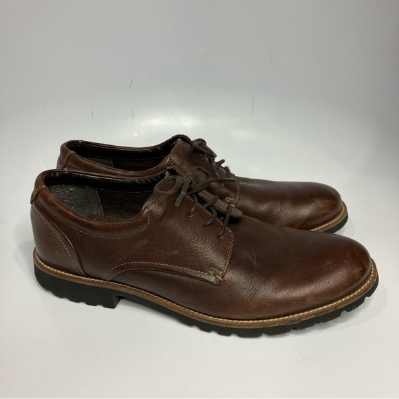 Rockport Kevan oxford leather shoes brown size 10‎